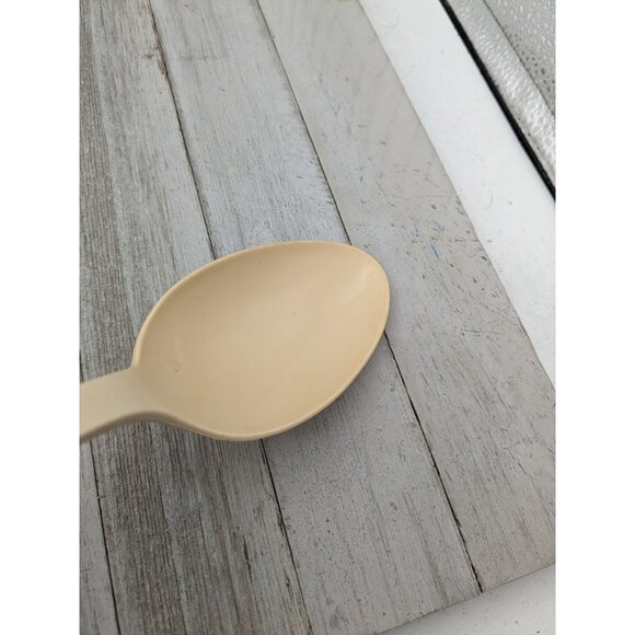 Ekco Solid Serving Spoon #1 Almond Nylon Plastic 11" Vintage - Picture 8 of 8